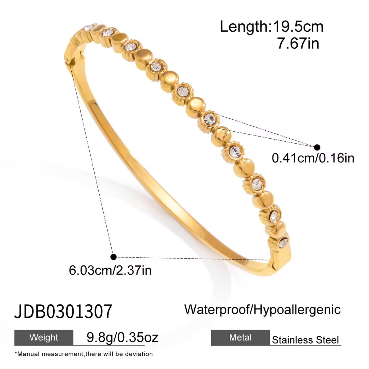 Celestia Crystal Bangle
