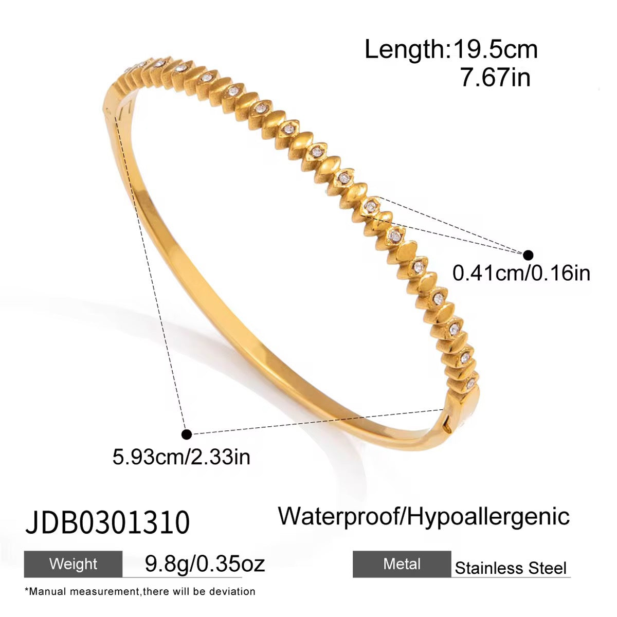 Celestia Crystal Bangle