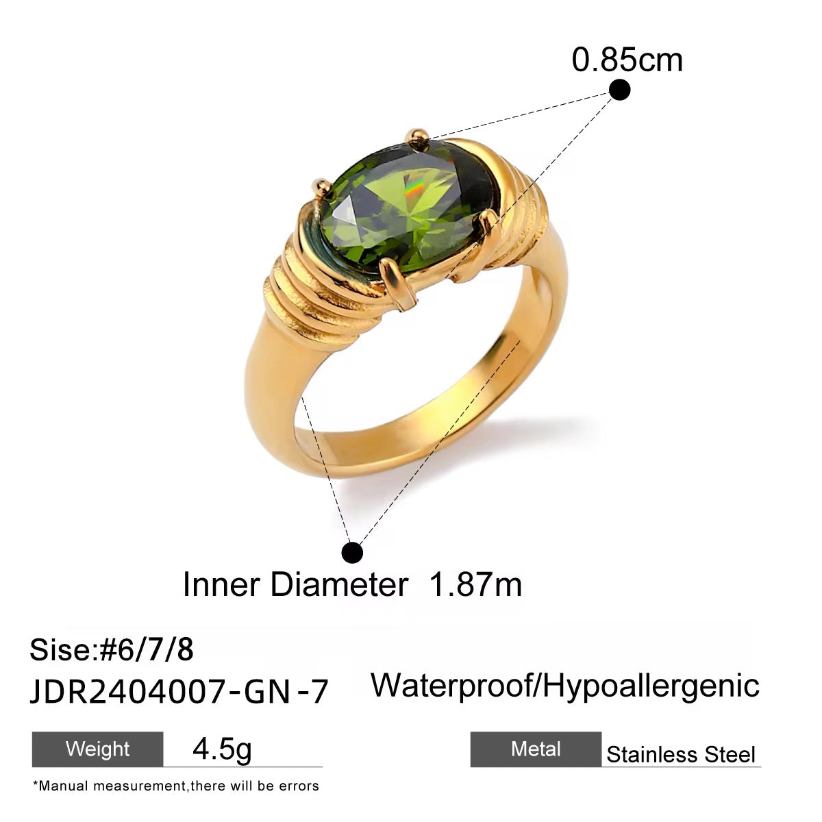 Verdelle Oval Ring