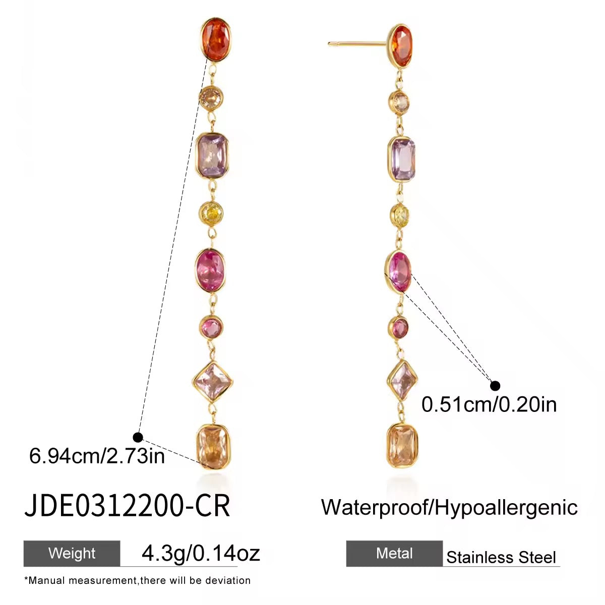 Aurora Prism Drop Earrings