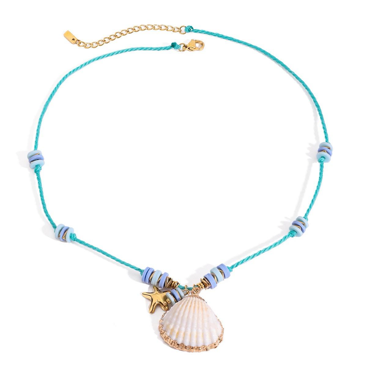 Sea Breeze Shell Cord Necklace