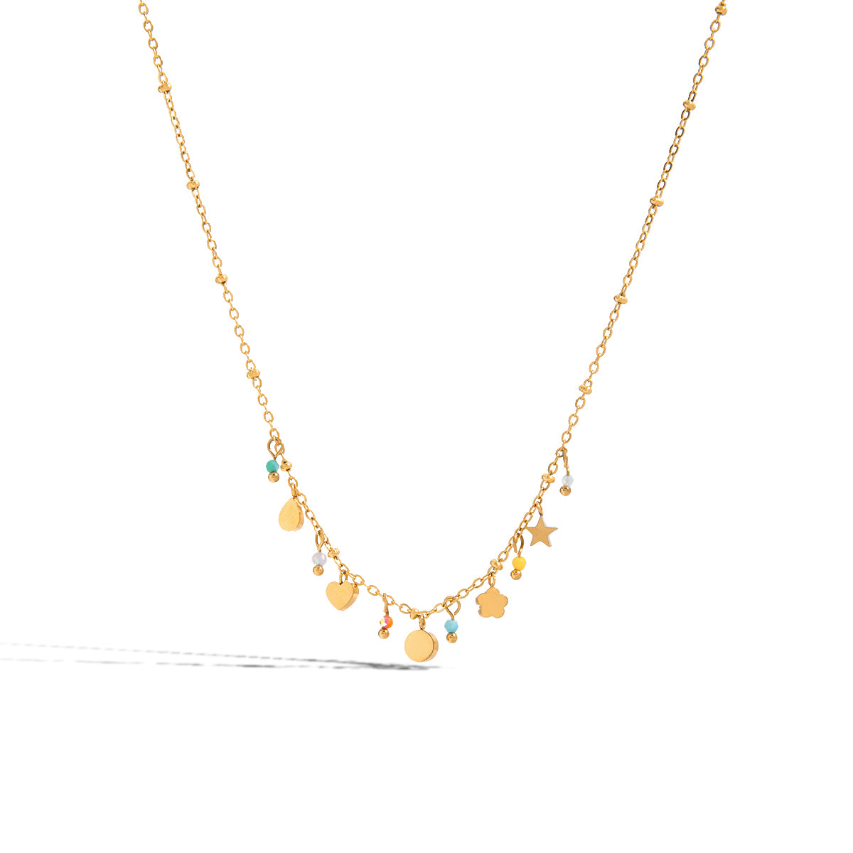 Mini Heart Charm Choker Necklace