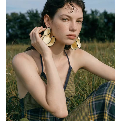 Ivory Bloom Statement Earrings