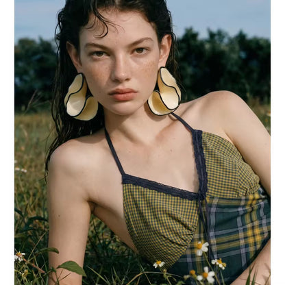 Ivory Bloom Statement Earrings