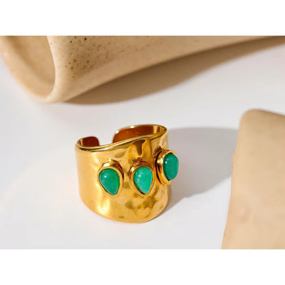 Verde Aura Cuff Ring