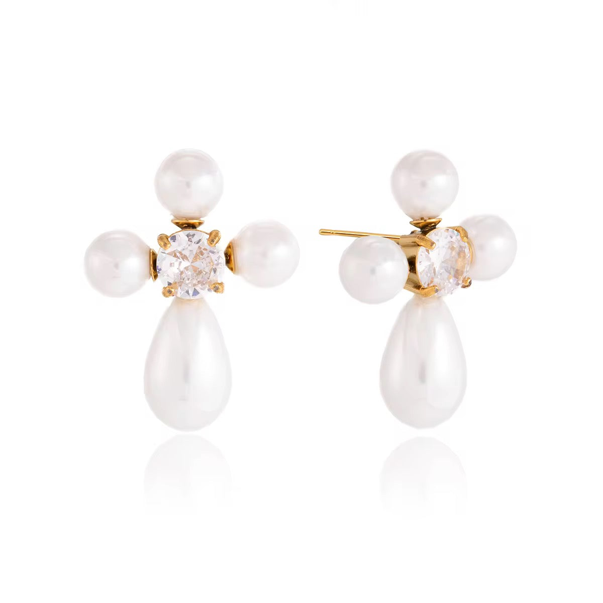 Celina Pearl Bloom Studs