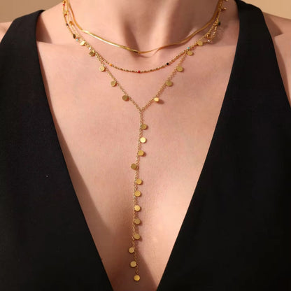 Celeste Cascade Y Necklace