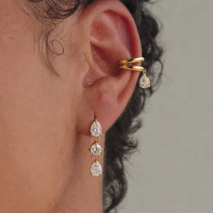 Serene Teardrop Ear Cuff