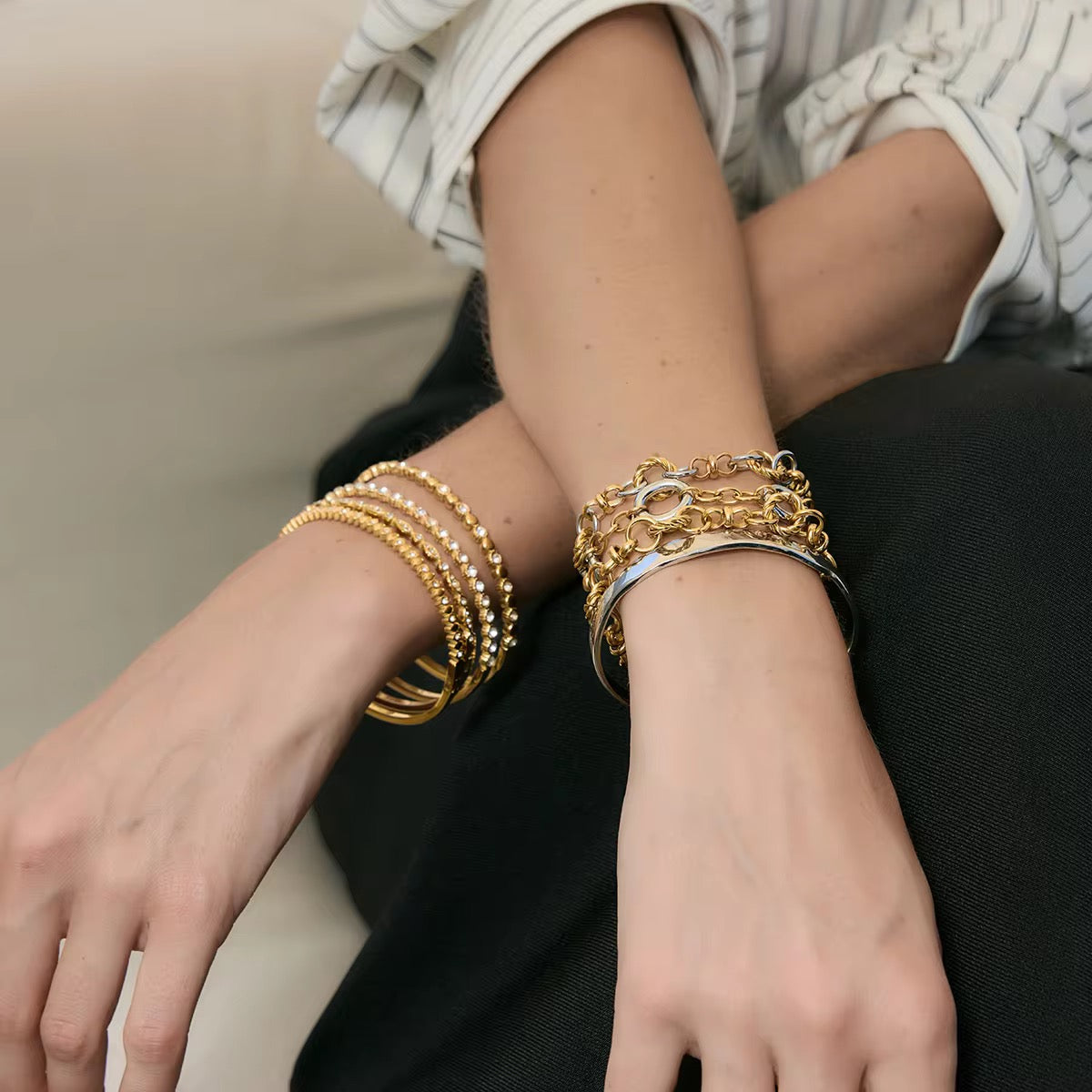Twisted Duo Chain Bracelet