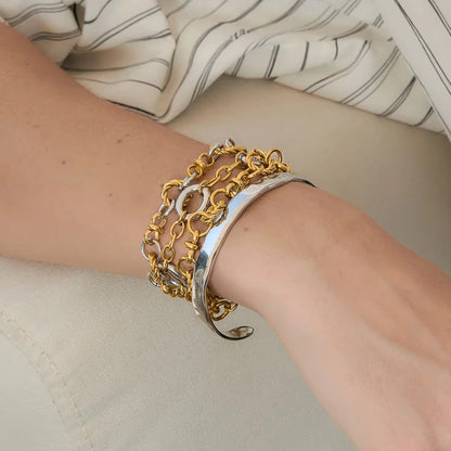 Twisted Duo Chain Bracelet
