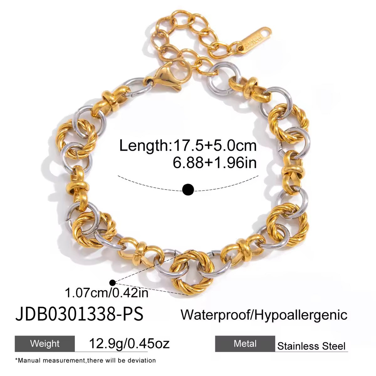 Twisted Duo Chain Bracelet