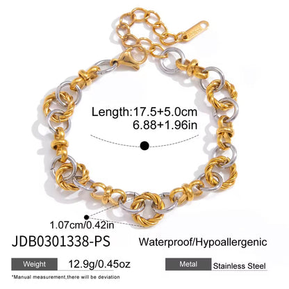 Twisted Duo Chain Bracelet