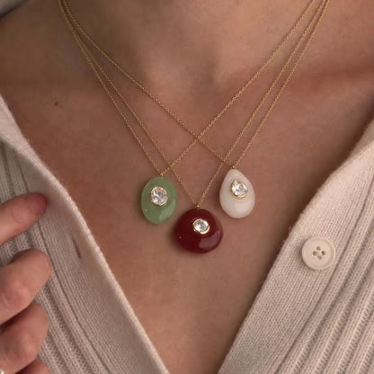 Aurelia Gemstone Pendant Necklace