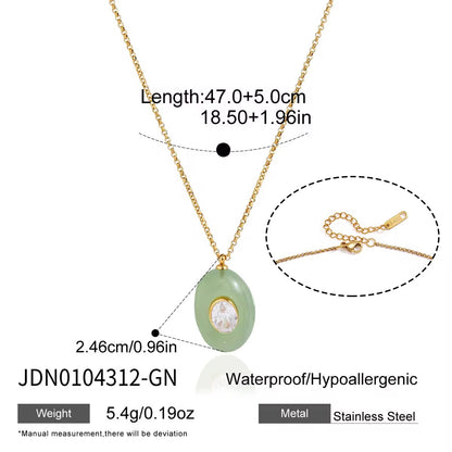 Aurelia Gemstone Pendant Necklace