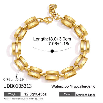 Sleek Link Statement Bracelet