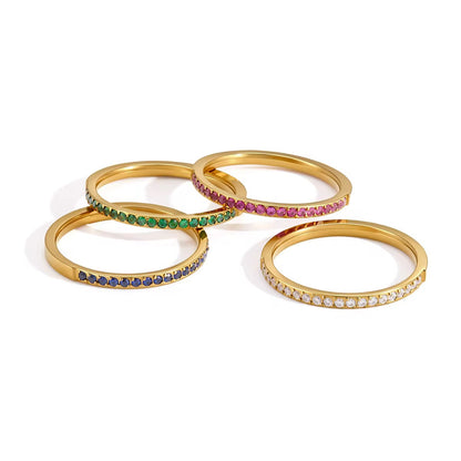 Aurora Rainbow Tennis Ring