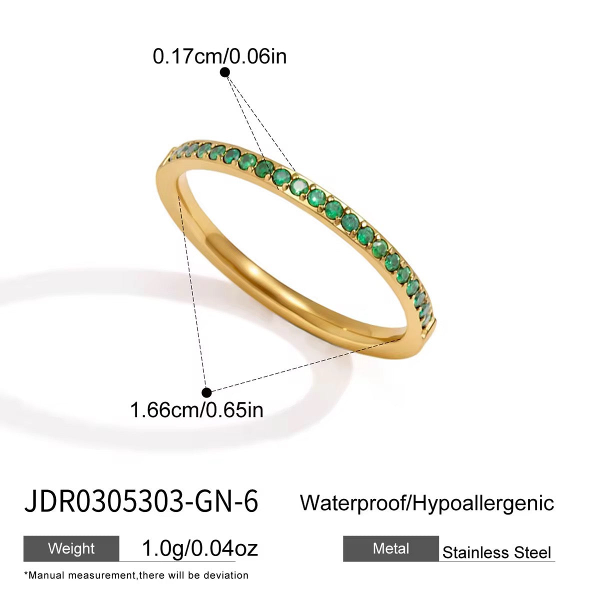 Aurora Rainbow Tennis Ring