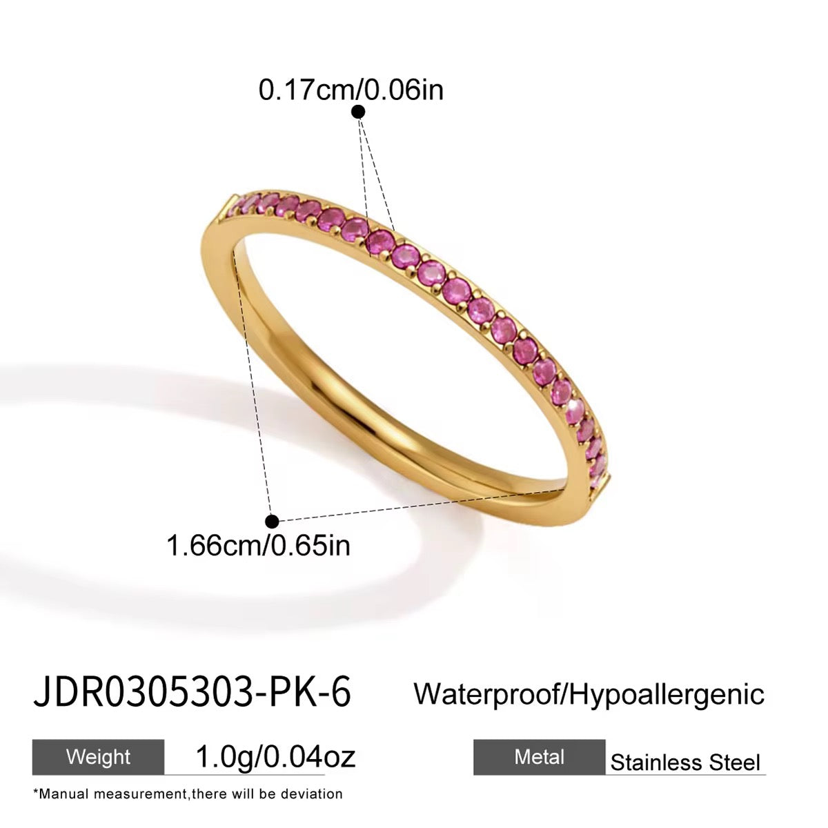 Aurora Rainbow Tennis Ring