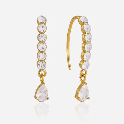 Crystal Cascade Drop Earrings