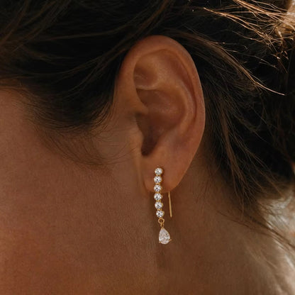 Crystal Cascade Drop Earrings