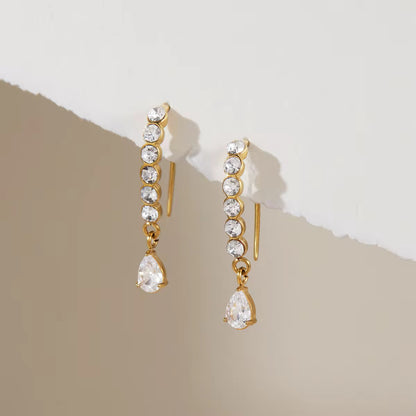 Crystal Cascade Drop Earrings