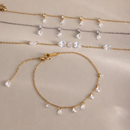 Crystal Charm Anklet