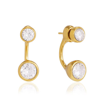 Celeste Double Crystal Earrings