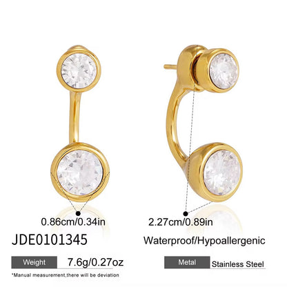 Celeste Double Crystal Earrings