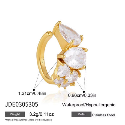 Crystal Cluster Ear Cuff