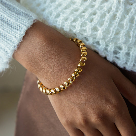 Spiral Coil Cuff Bracelet