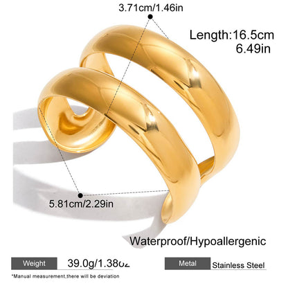 The Hera Double-Band Statement Cuff