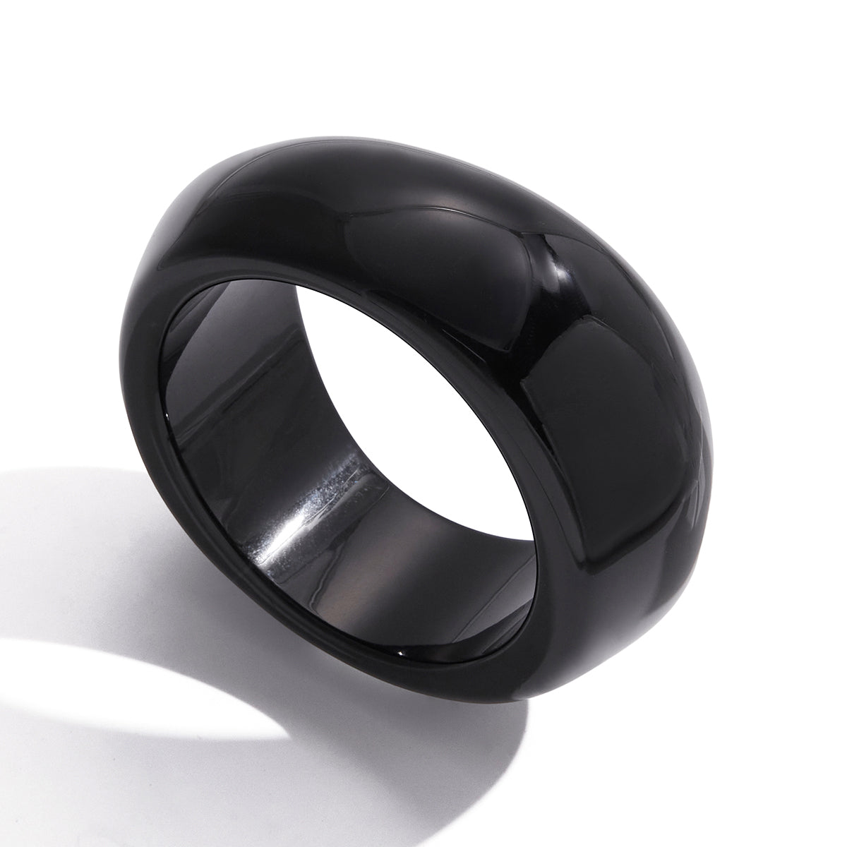 Chunky Black Dome Bangle