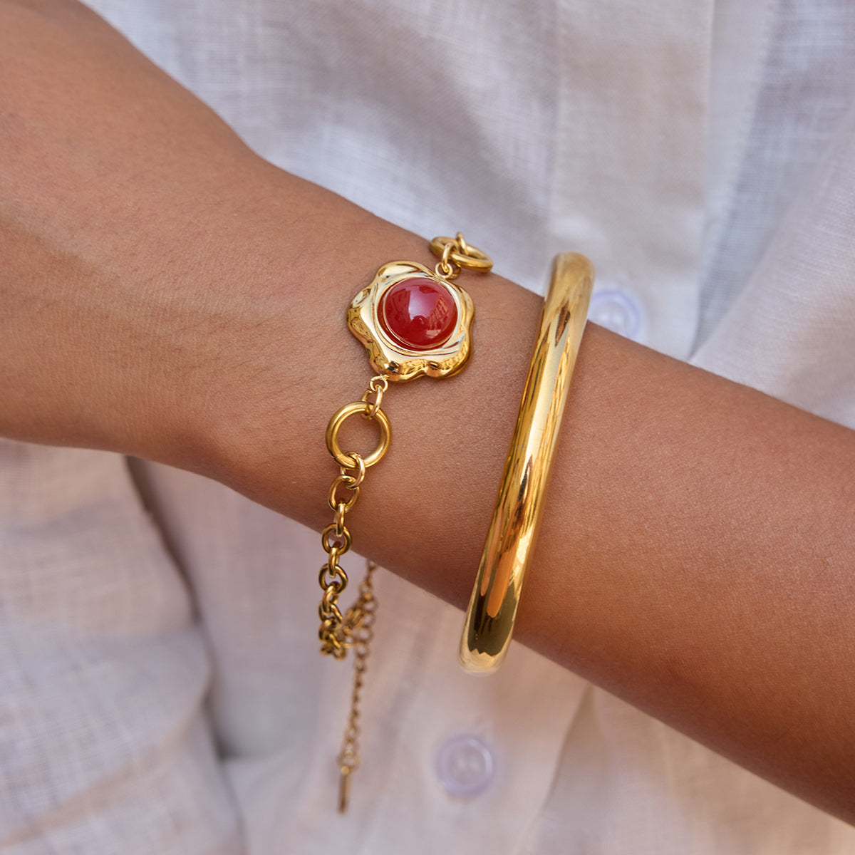 Lumina Bold Gold Open Bangle