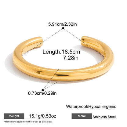 Lumina Bold Gold Open Bangle
