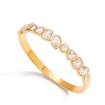 The Gilded Wave Bangle