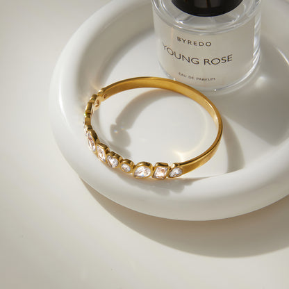 The Gilded Wave Bangle