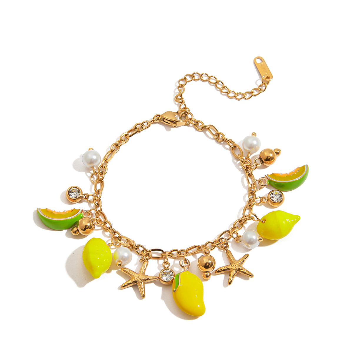 Citrus Beach Charm Bracelet
