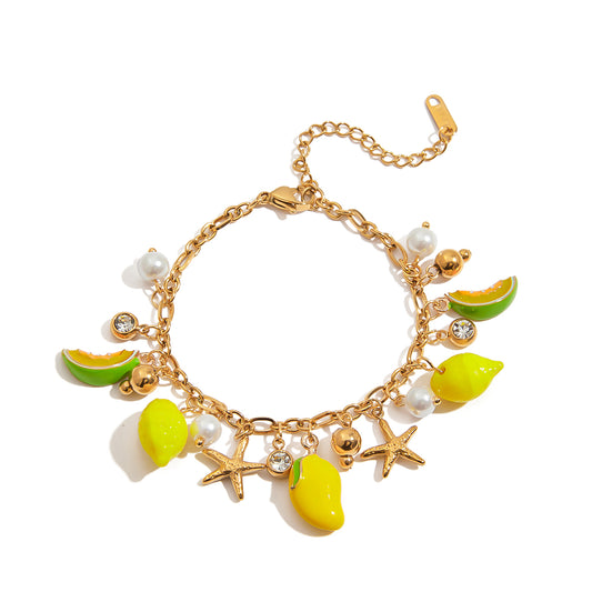 Citrus Beach Charm Bracelet