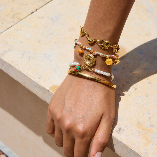 Foodie Charm Braided Bracelet