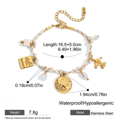 Braided Statement Heart Choker