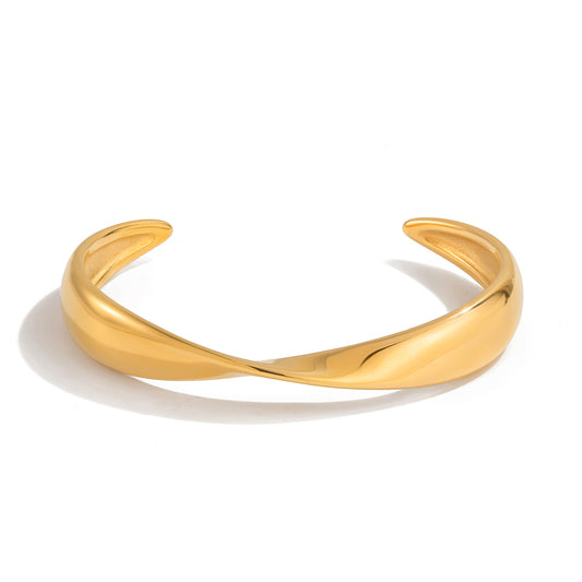 Minimal Twist Cuff Bracelet