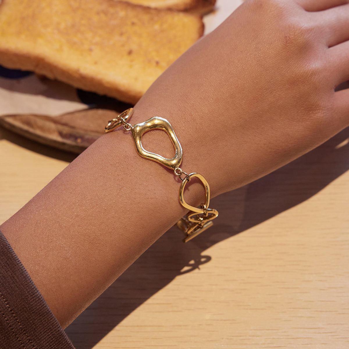 Abstract Geometric Toggle Bracelet