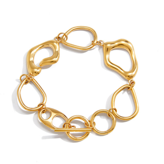 Abstract Geometric Toggle Bracelet