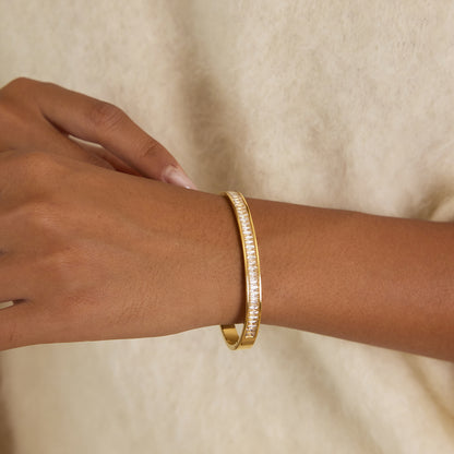 Empress Baguette-Cut Bangle