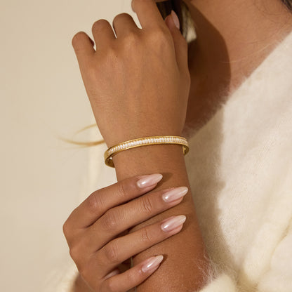 Empress Baguette-Cut Bangle