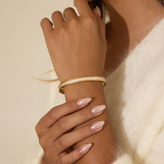 Empress Baguette-Cut Bangle