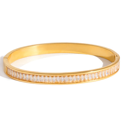 Empress Baguette-Cut Bangle