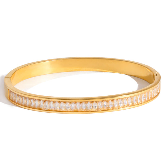 Empress Baguette-Cut Bangle