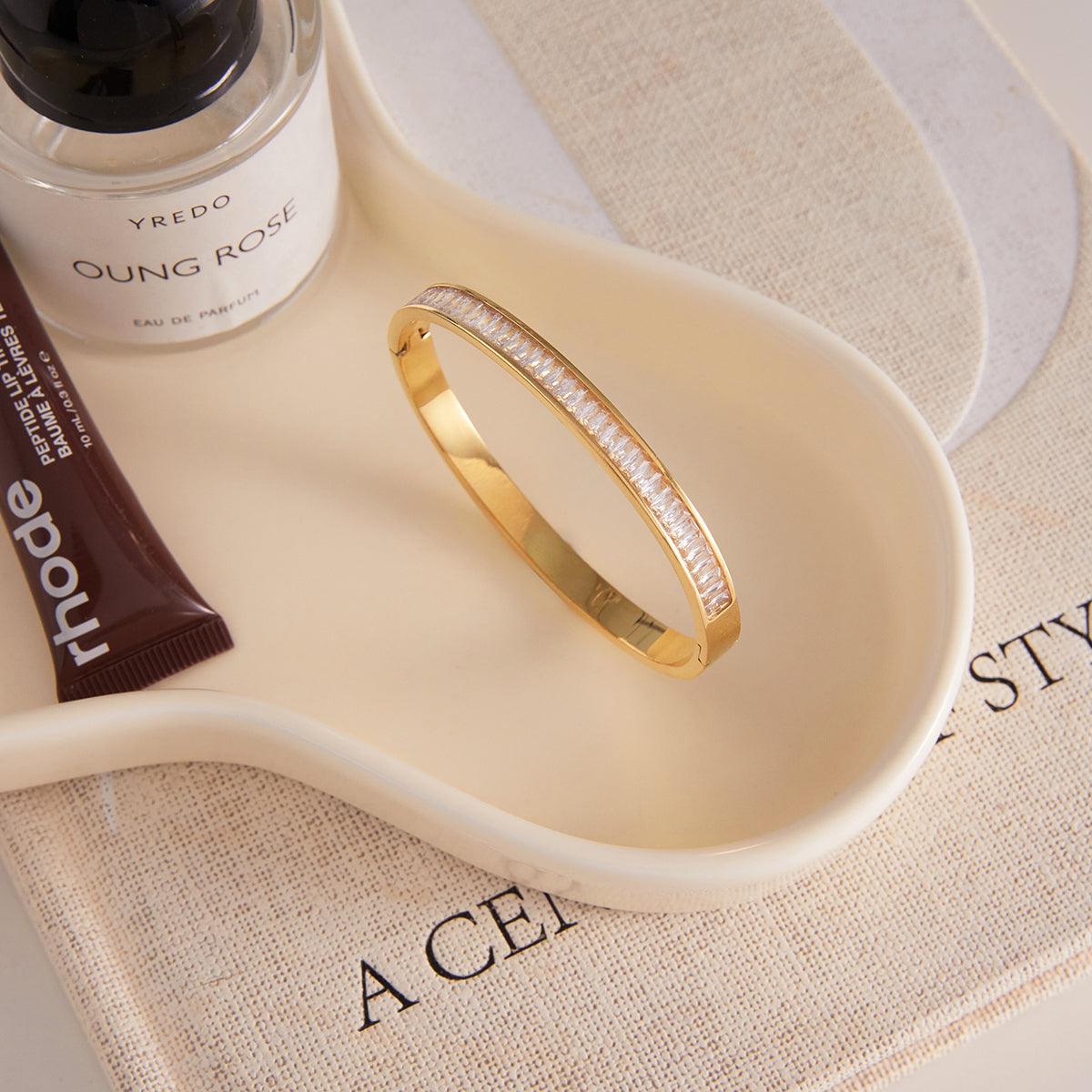 Empress Baguette-Cut Bangle
