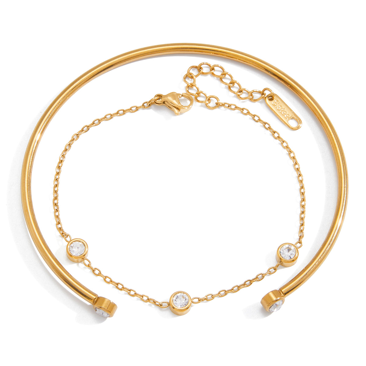 The Constellation Bangle & Chain Set